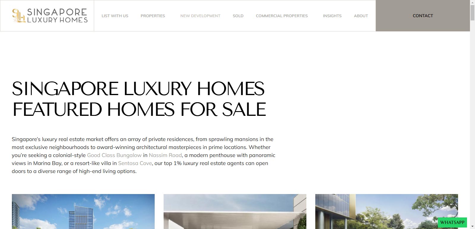 sgluxuryhomes Screenshot