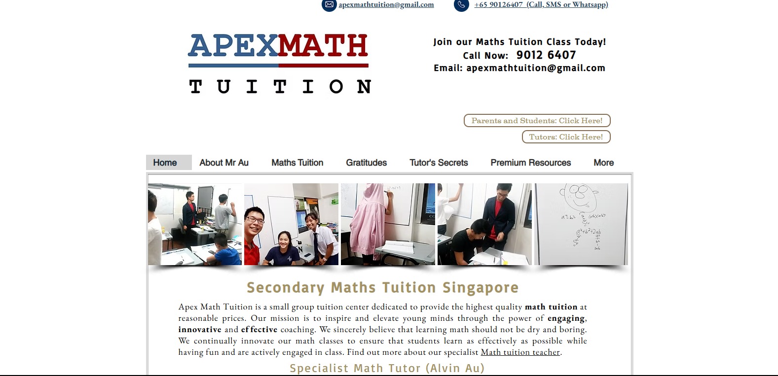 Apex Math Tuition Singapore